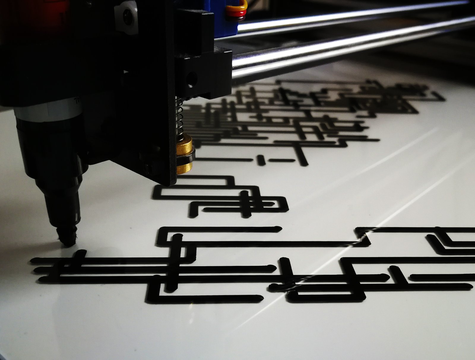 Plotter close-up