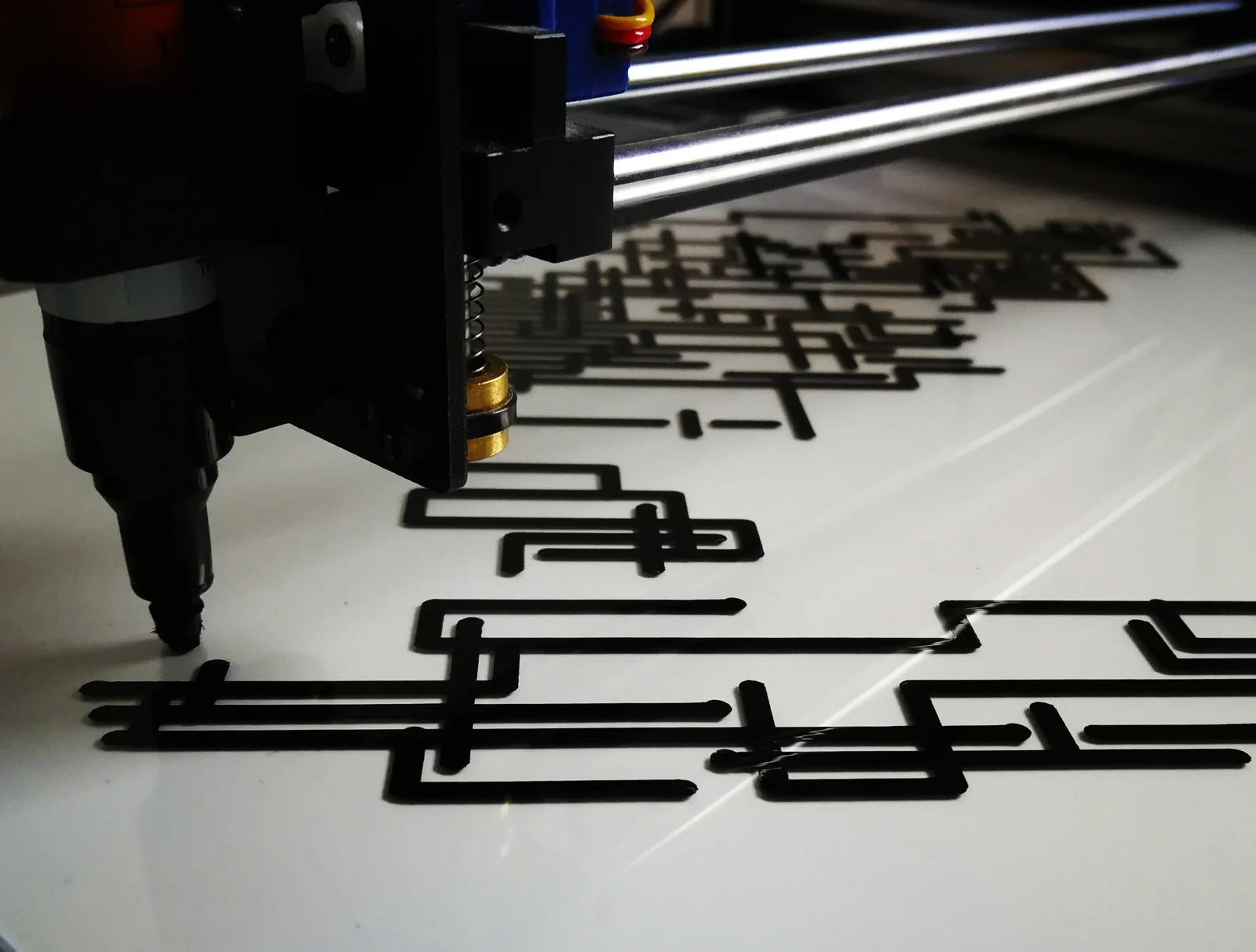 Plotter close-up